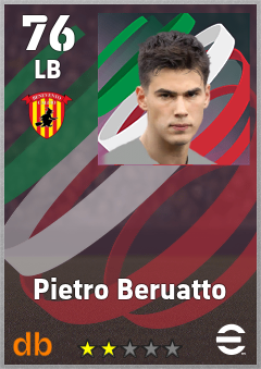 Pietro Beruatto — LB, OVR 76, MAX 76