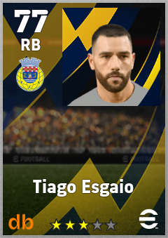 Tiago Esgaio — RB, OVR 77, MAX 77
