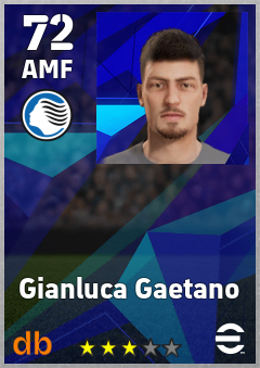 Gianluca Gaetano — AMF, OVR 72, MAX 72