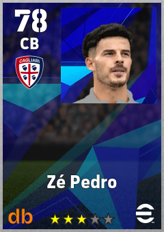 Zé Pedro — CB, OVR 78, MAX 78
