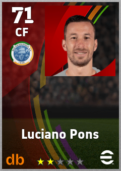 Luciano Pons — CF, OVR 71, MAX 71