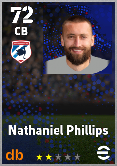 Nathaniel Phillips — CB, OVR 72, MAX 72