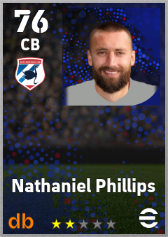 Nathaniel Phillips — CB, OVR 76, MAX 76