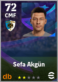 Sefa Akgün — CMF, OVR 72, MAX 72
