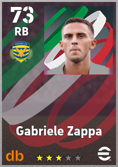 Gabriele Zappa eFootball player card