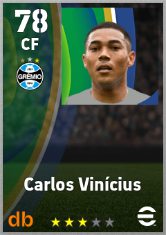 Carlos Vinícius — CF, OVR 78, MAX 78