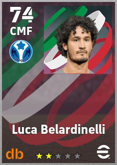 Luca Belardinelli — CMF, OVR 74, MAX 74