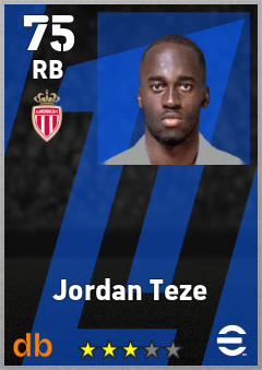 Jordan Teze eFootball player card