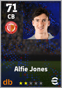 Alfie Jones eFootball player card