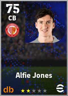 Alfie Jones eFootball player card