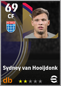 Sydney van Hooijdonk — CF, OVR 69, MAX 69