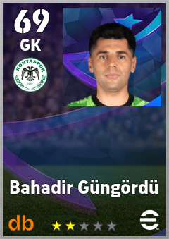 Bahadir Güngördü — GK, OVR 69, MAX 69