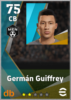Germán Guiffrey — CB, OVR 75, MAX 75