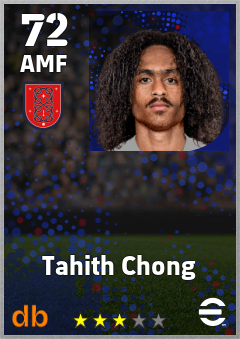 Tahith Chong — AMF, OVR 72, MAX 72