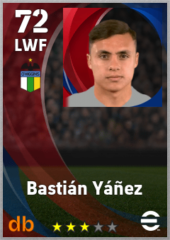 Bastián Yáñez eFootball player card