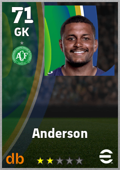 Anderson — GK, OVR 71, MAX 71