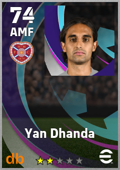 Yan Dhanda — AMF, OVR 74, MAX 74