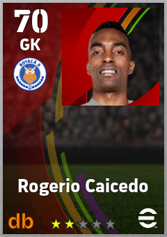 Rogerio Caicedo — GK, OVR 70, MAX 70