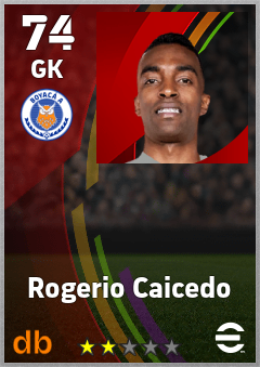 Rogerio Caicedo — GK, OVR 74, MAX 74