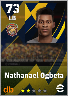 Nathanael Ogbeta — LB, OVR 73, MAX 73