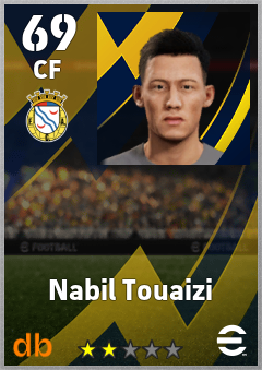 Nabil Touaizi — CF, OVR 69, MAX 69