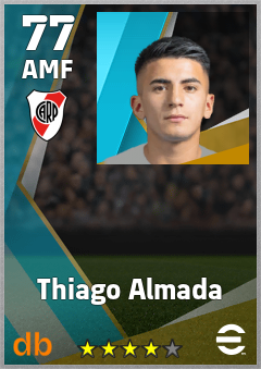 Thiago Almada — AMF, OVR 77, MAX 77