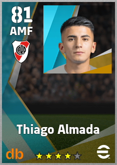 Thiago Almada — AMF, OVR 81, MAX 81