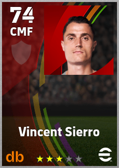 Vincent Sierro eFootball player card