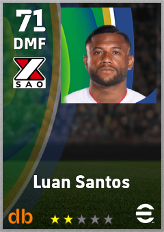 Luan Santos — DMF, OVR 71, MAX 71