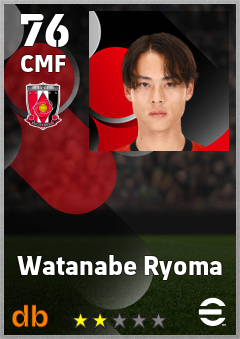 Watanabe Ryoma — CMF, OVR 76, MAX 76