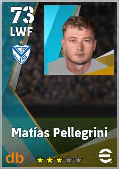 Matías Pellegrini — LWF, OVR 73, MAX 73