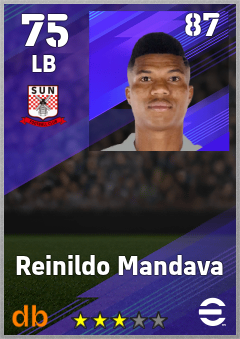Reinildo Mandava — LB, OVR 75, MAX 87