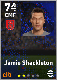 Jamie Shackleton — CMF, OVR 74, MAX 74