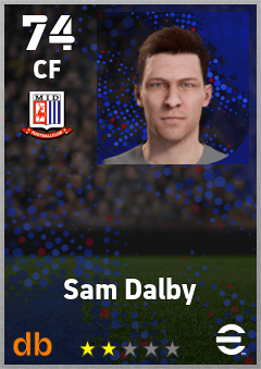Sam Dalby — CF, OVR 74, MAX 74