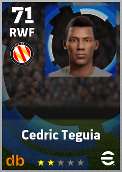 Cedric Teguia — RWF, OVR 71, MAX 71