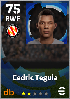 Cedric Teguia — RWF, OVR 75, MAX 75
