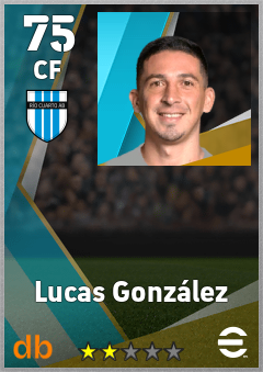Lucas González — CF, OVR 75, MAX 75