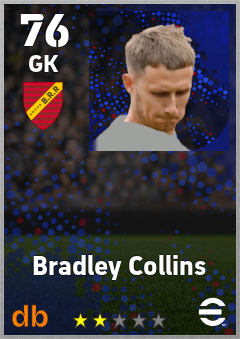 Bradley Collins — GK, OVR 76, MAX 76