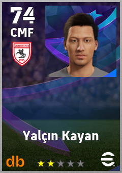 Yalçın Kayan — CMF, OVR 74, MAX 74