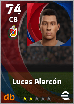Lucas Alarcón — CB, OVR 74, MAX 74