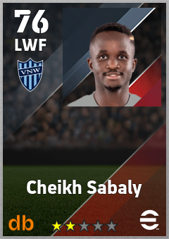Cheikh Sabaly — LWF, OVR 76, MAX 76
