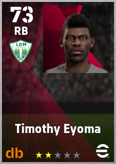 Timothy Eyoma eFootball player card