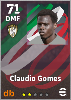 Claudio Gomes — DMF, OVR 71, MAX 71