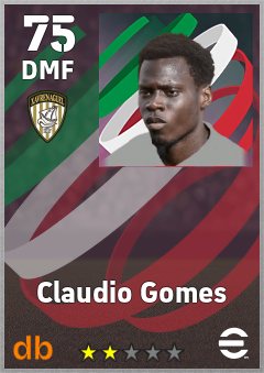 Claudio Gomes — DMF, OVR 75, MAX 75