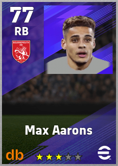Max Aarons eFootball player card