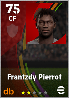 Frantzdy Pierrot — CF, OVR 75, MAX 75