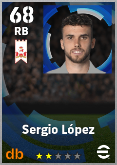 Sergio López — RB, OVR 68, MAX 68