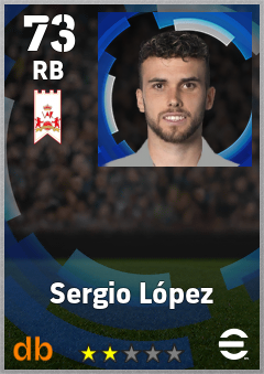 Sergio López — RB, OVR 73, MAX 73
