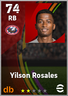 Yilson Rosales — RB, OVR 74, MAX 74