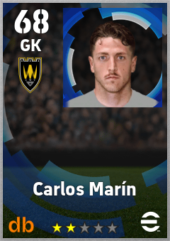Carlos Marín — GK, OVR 68, MAX 68